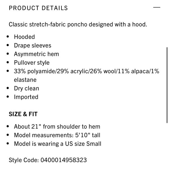 NWT Alice and Olivia tan cape sweater - Picture 4 of 7